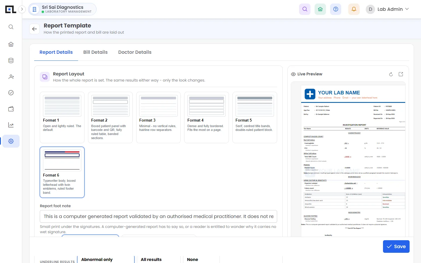 QLab – Report designer